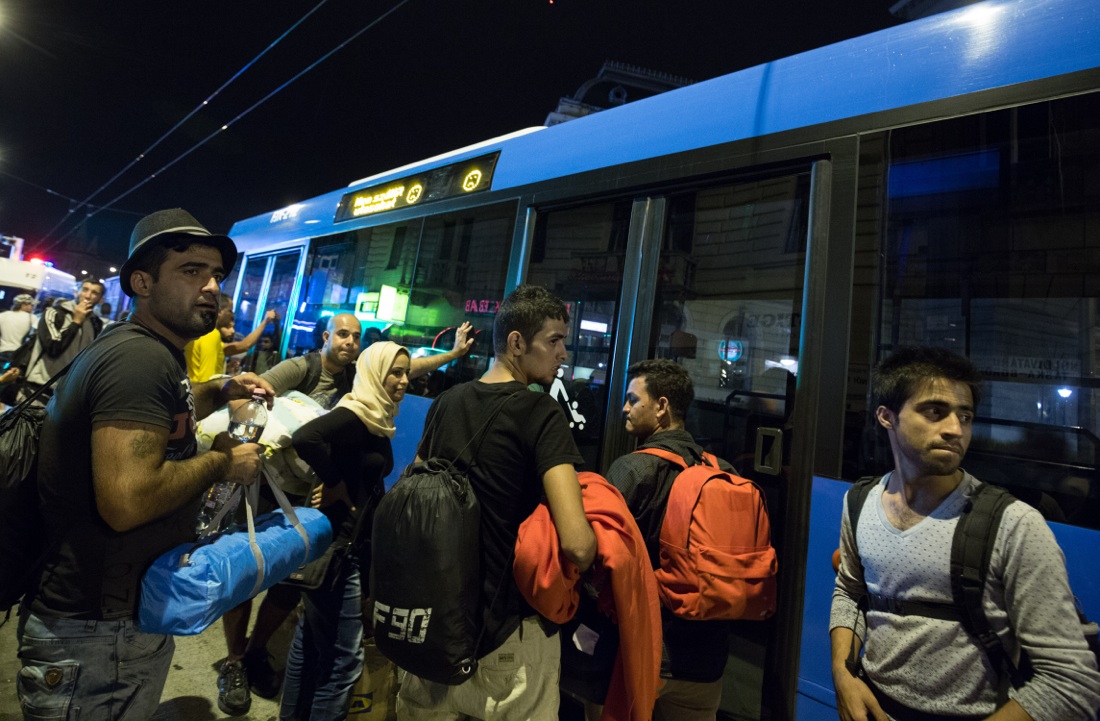 I rifugiati al confine fra Grecia e Macedonia – Foto