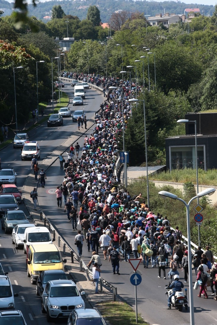 I rifugiati al confine fra Grecia e Macedonia – Foto