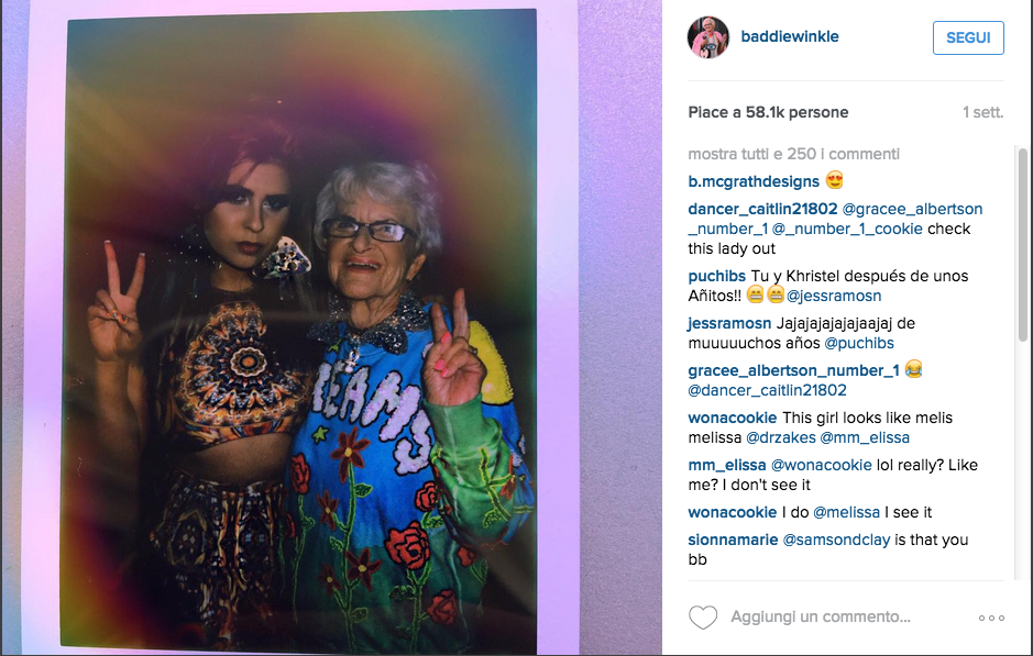 Baddie Winkle: la star di Instagram che fa impazzire Miley Cyrus Baddie Winkle: la star di Instagram che fa impazzire Miley Cyrus