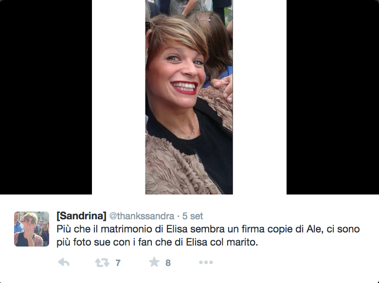 Elisa, matrimonio romantic rock per la cantante Elisa, matrimonio romantic rock per la cantante