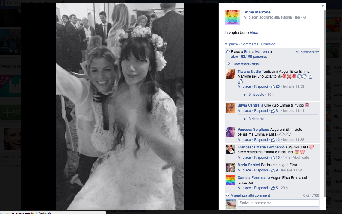 Elisa, matrimonio romantic rock per la cantante Elisa, matrimonio romantic rock per la cantante