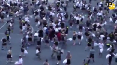 West Point: 30 feriti alla battaglia di cuscini