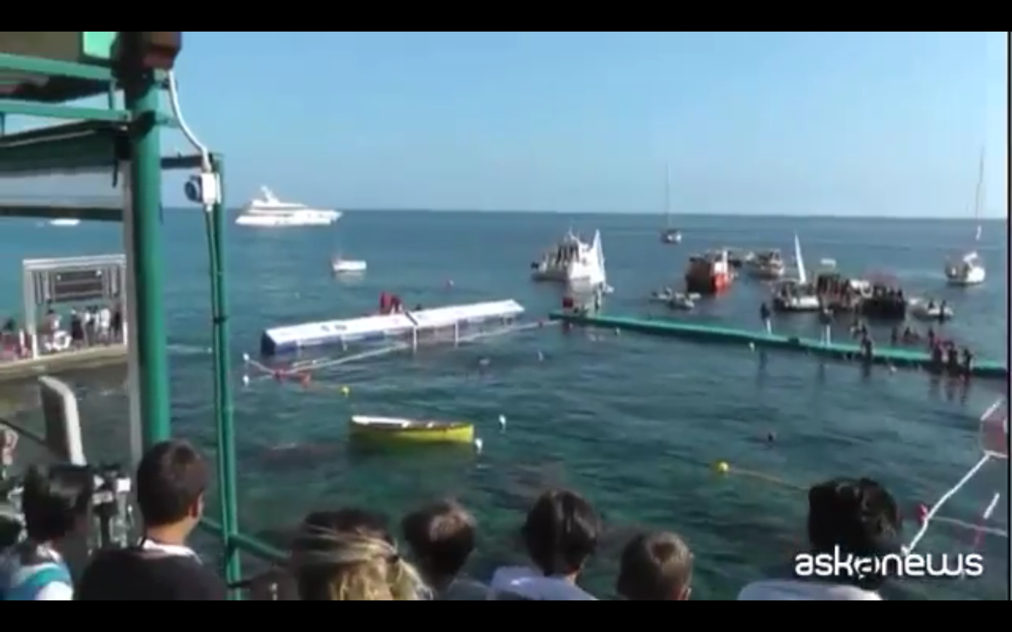 Italia – Spagna a Capri, lo spettacolo della pallanuoto in mare aperto Italia – Spagna a Capri, lo spettacolo della pallanuoto in mare aperto