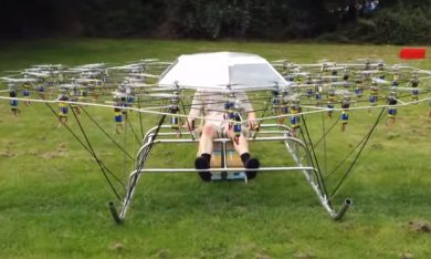 L’elicottero-drone fatto in casa