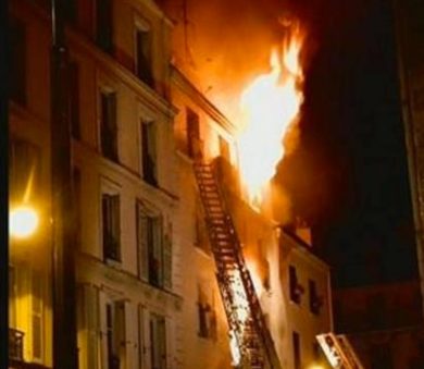 Incendio a Parigi: fermato un sospetto
