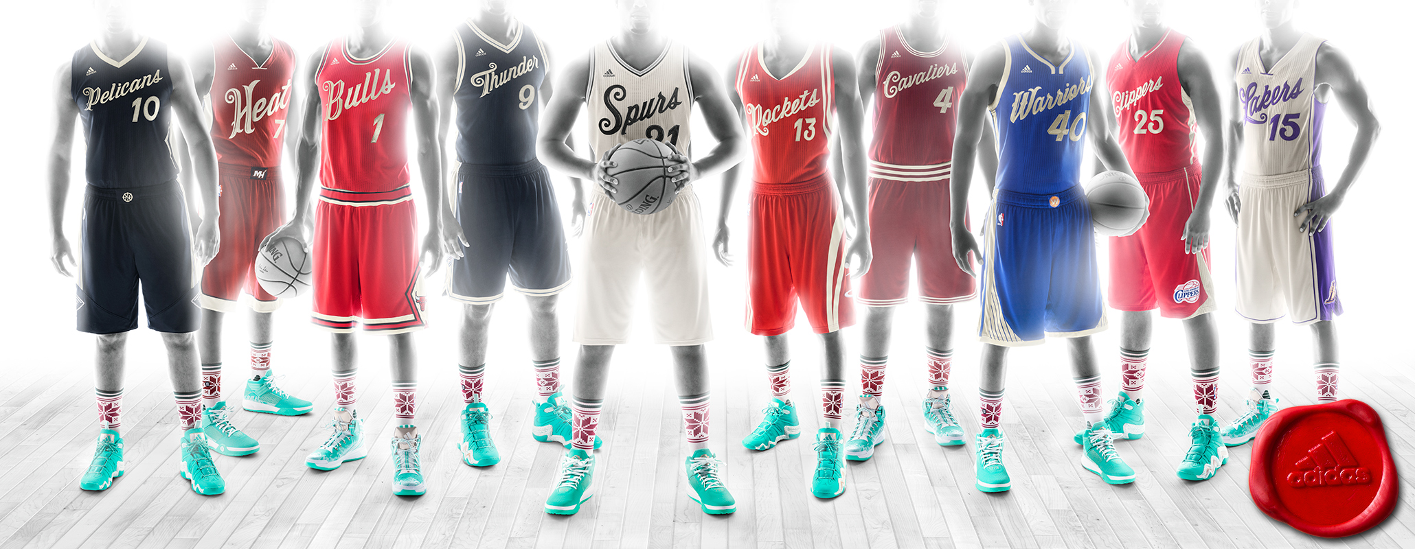 Nba: Adidas svela le divise per le partite di Natale 2015