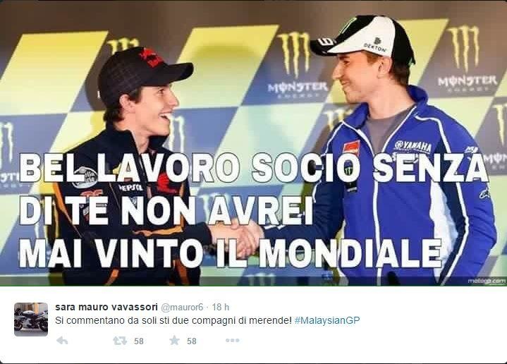 Rossi vs. Marquez e Lorenzo: l’ironia del Web contro il “Patto d’Andorra” Rossi vs. Marquez e Lorenzo: l’ironia del Web contro il “Patto d’Andorra”