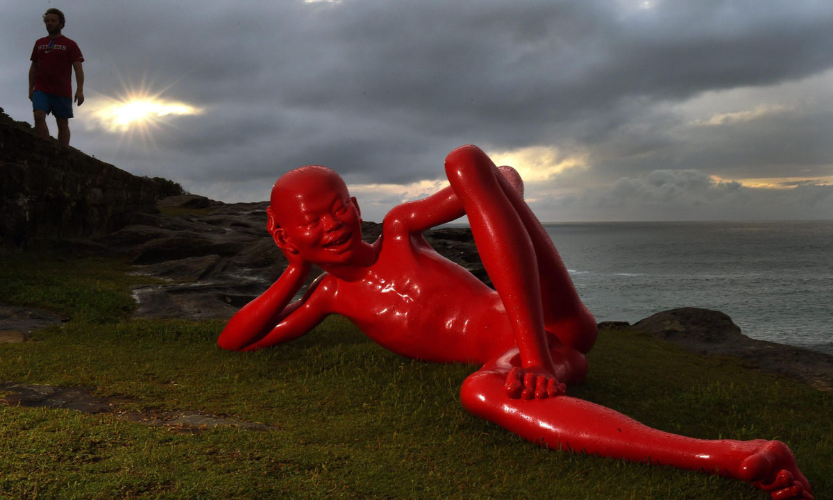 Sculture sulla spiaggia a Sydney