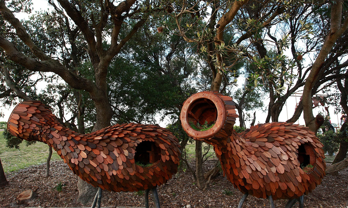Sculture sulla spiaggia a Sydney