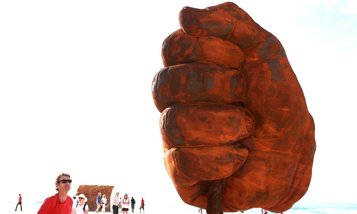 Sculture sulla spiaggia a Sydney