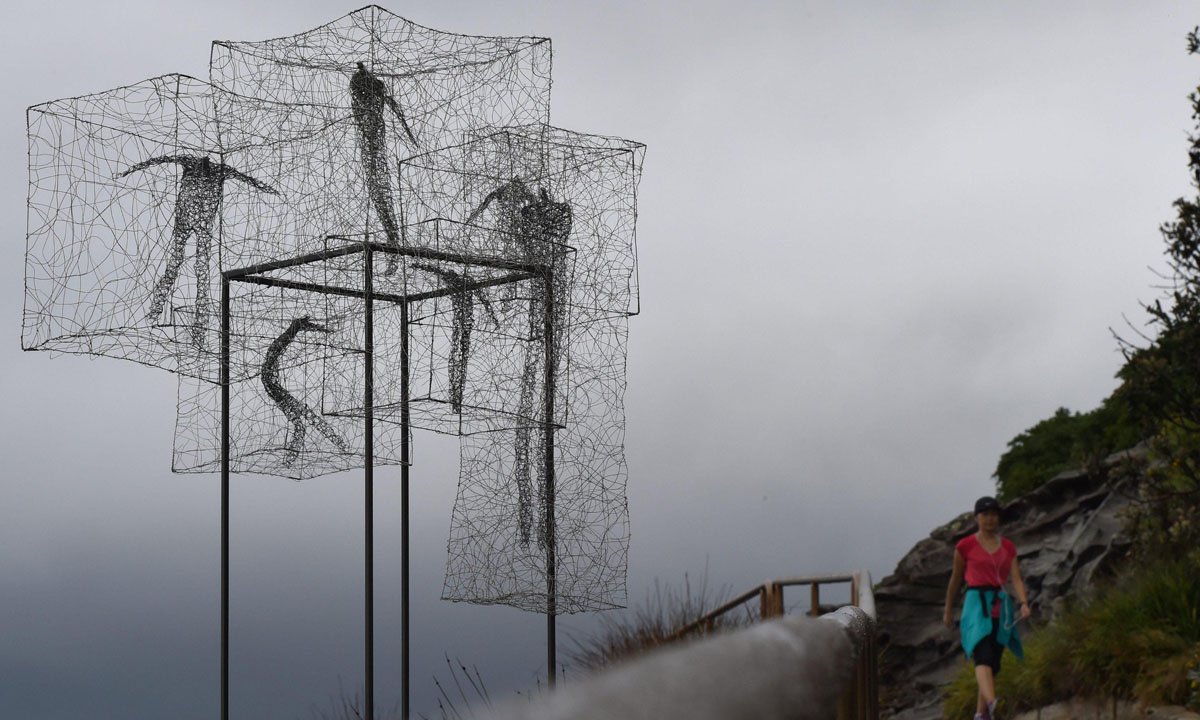 Sculture sulla spiaggia a Sydney