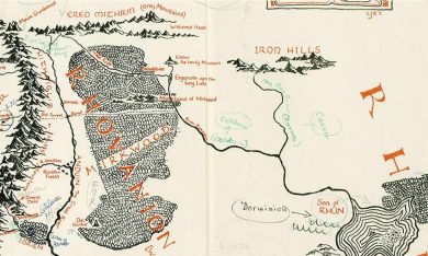 Tolkien, ritrovata la mappa originale della Terra di Mezzo