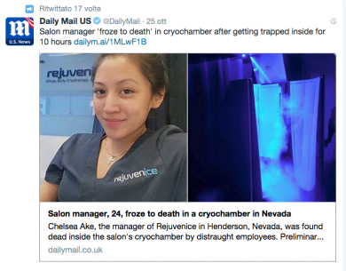 Tragica morte nel salone di bellezza