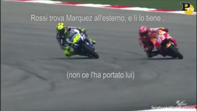 Caduta Marquez: video scagiona Valentino Rossi?