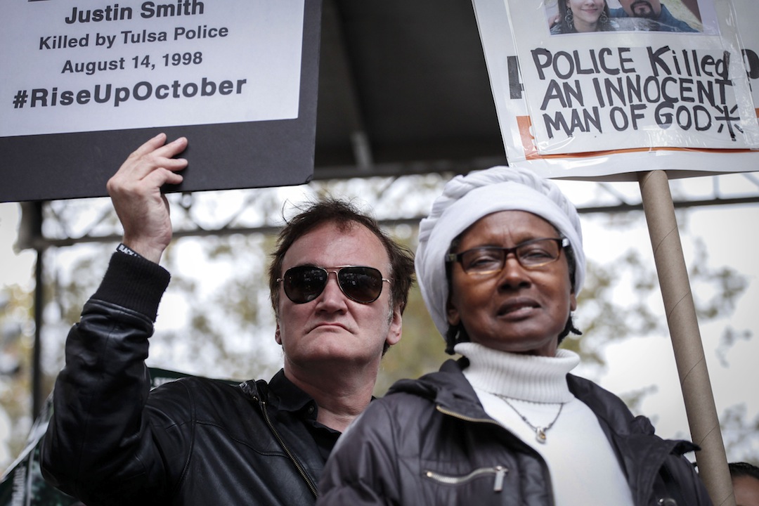 Quentin Tarantino marcia a New York contro la violenza della polizia