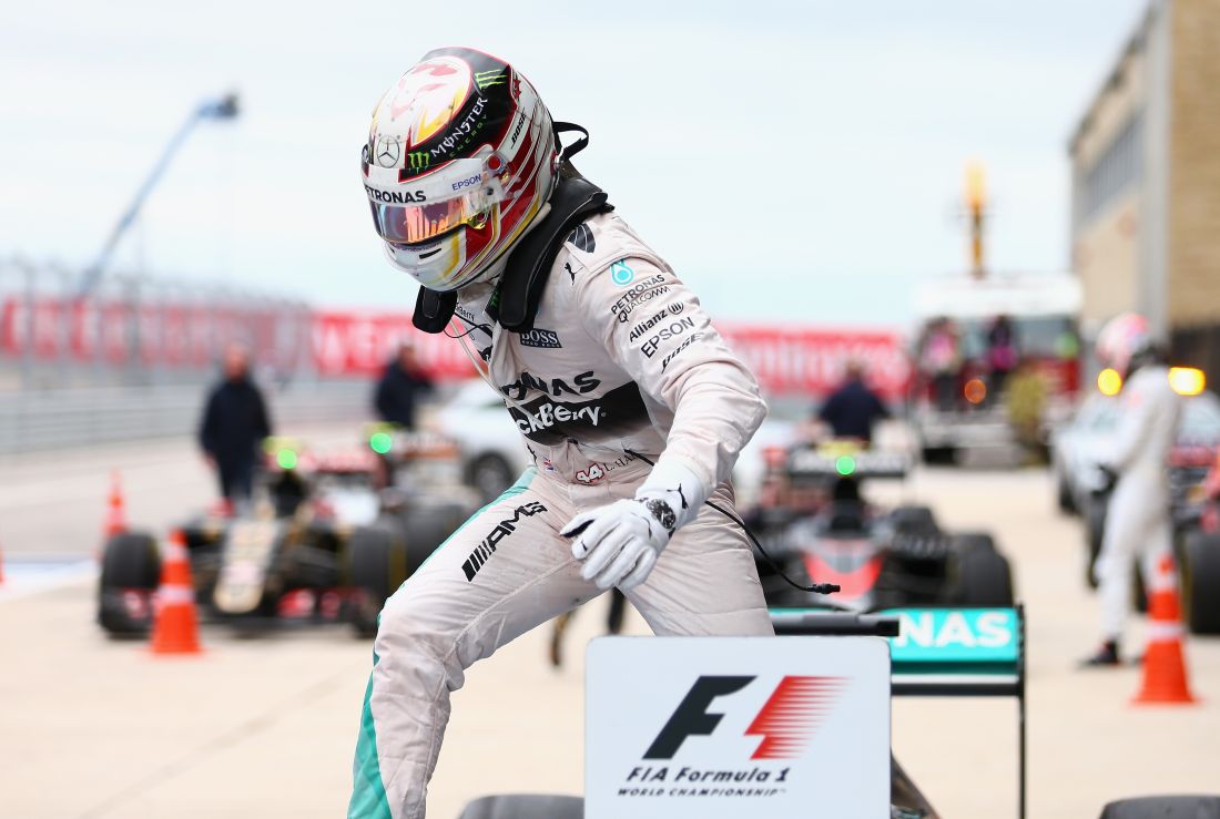 La grande festa di Hamilton ad Austin. Per lui, terzo mondiale La grande festa di Hamilton ad Austin. Per lui, terzo mondiale