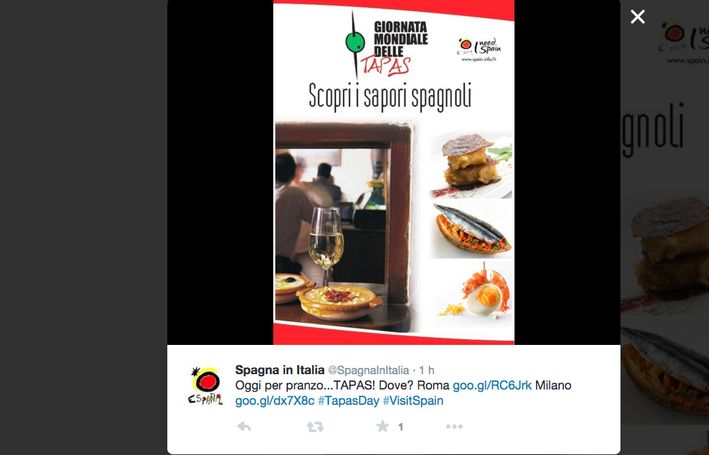 Oggi è la giornata mondiale delle Tapas