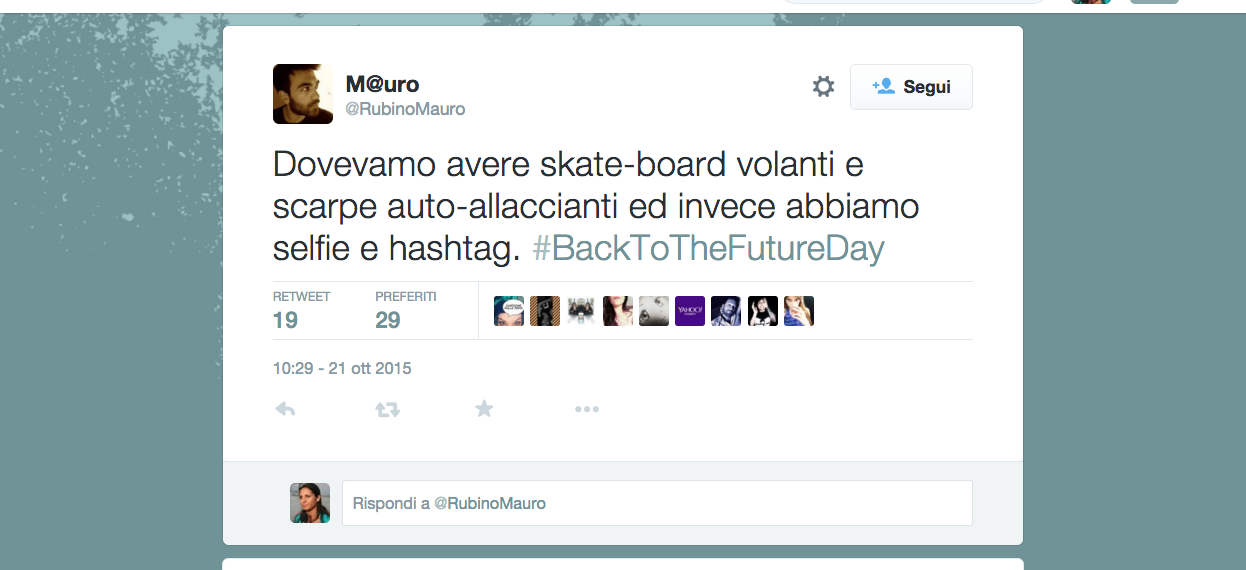 #BackToTheFutureDay, i social aspettano Marty McFly