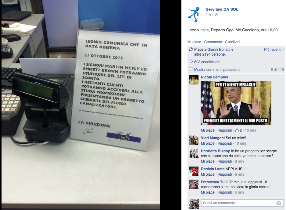 #BackToTheFutureDay, i social aspettano Marty McFly