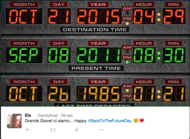 #BackToTheFutureDay, i social aspettano Marty McFly