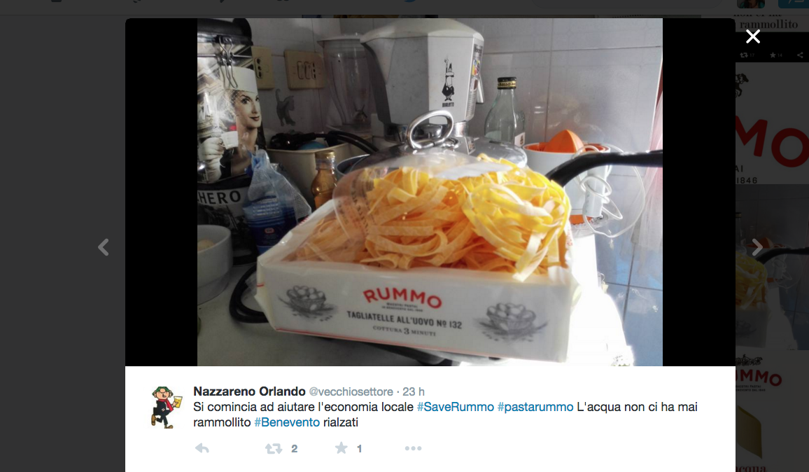 #SaveRummo, sui social gara di solidarietà per il pastificio allagato #SaveRummo, sui social gara di solidarietà per il pastificio allagato