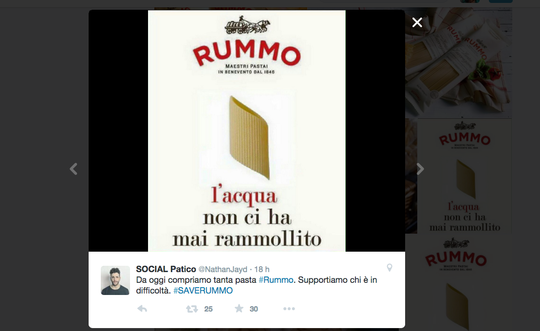 #SaveRummo, sui social gara di solidarietà per il pastificio allagato #SaveRummo, sui social gara di solidarietà per il pastificio allagato