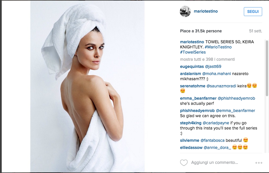 Da Kristen Stewart a Kate Moss, tutti nudi per le towel series di Mario Testino