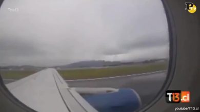 Cile: aereo perde pezzi in decollo