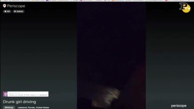Ragazza su Periscope guida ubriaca: arrestata
