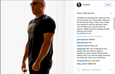 Vin Diesel: “Fuori forma a chi?”