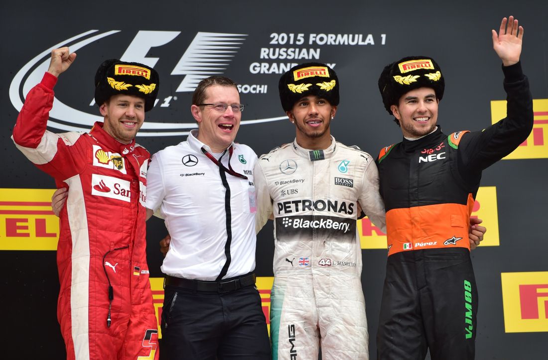 Gp Russia: Hamilton senza rivali, Ferrari sul podio con Vettel (2°)