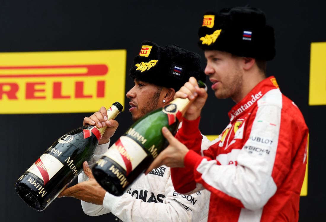 Gp Russia: Hamilton senza rivali, Ferrari sul podio con Vettel (2°)