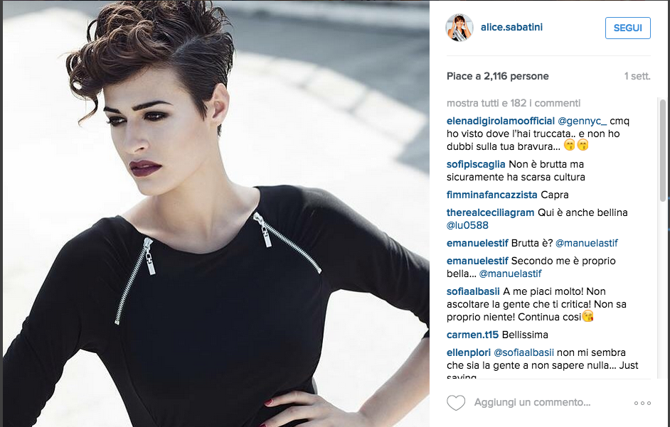 Alice Sabatini: “Sogno il cinema, ma niente nudo” Alice Sabatini: “Sogno il cinema, ma niente nudo”