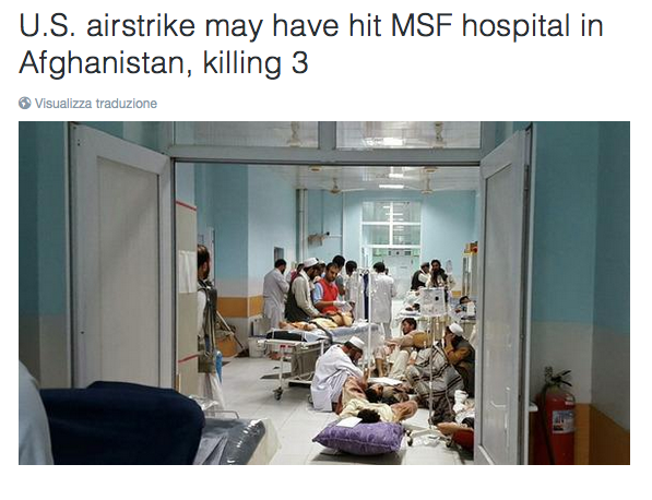 Obama chiede scusa a Medici senza Frontiere