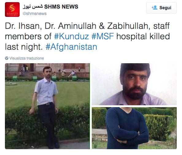 Obama chiede scusa a Medici senza Frontiere