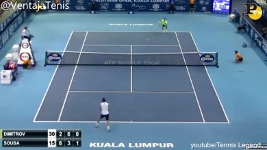 Tennis: Dimitrov-Sousa, incredibile punto