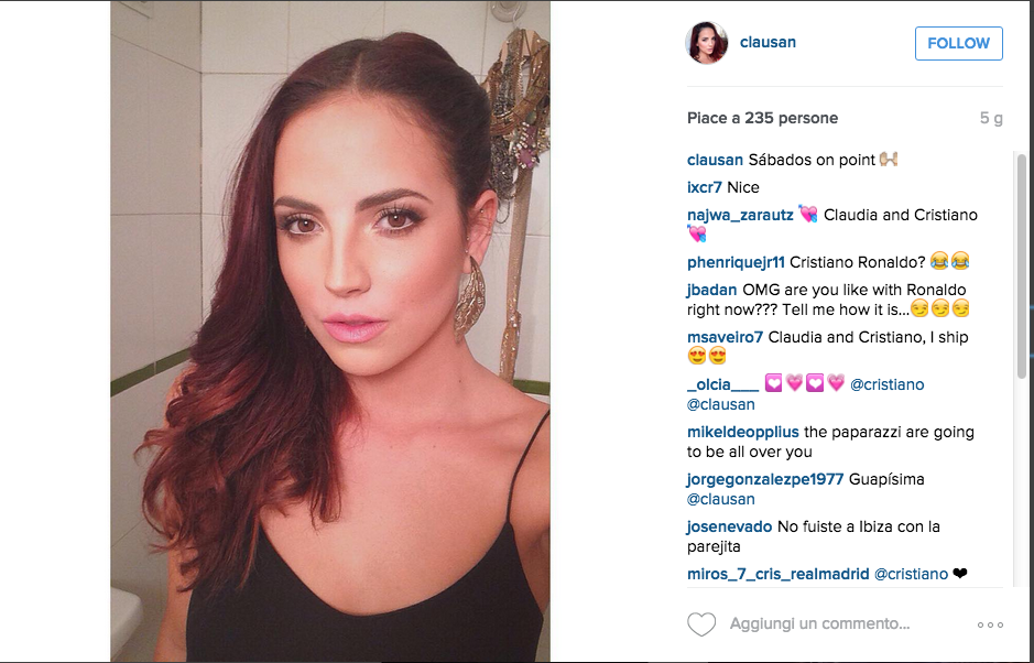 La nuova fiamma di Cristiano Ronaldo è una modella spagnola