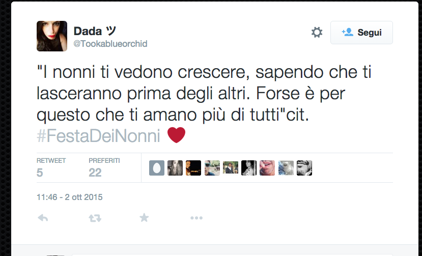 La festa dei nonni vista da Twitter