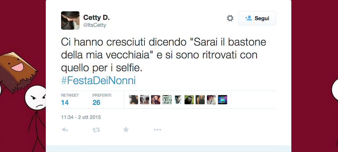 La festa dei nonni vista da Twitter