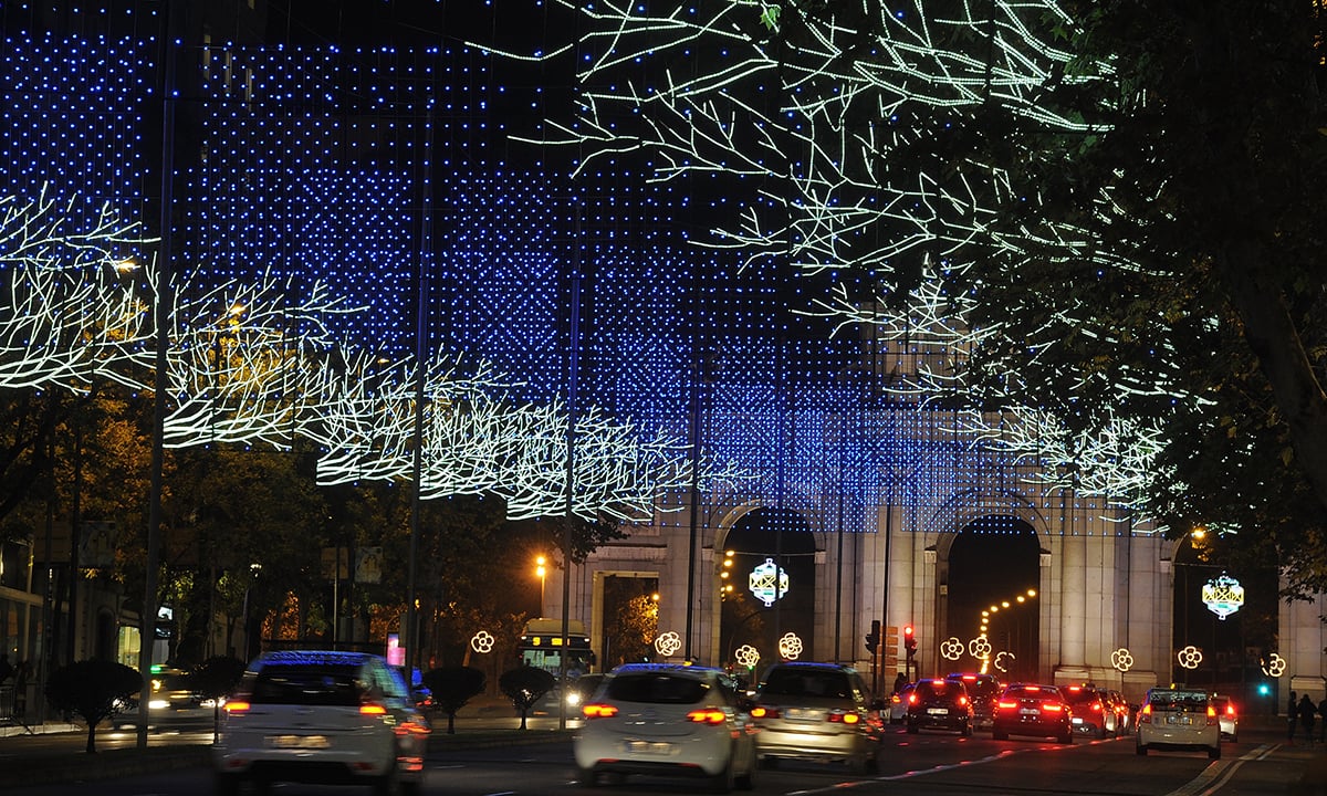 Le luci di Natale a Madrid