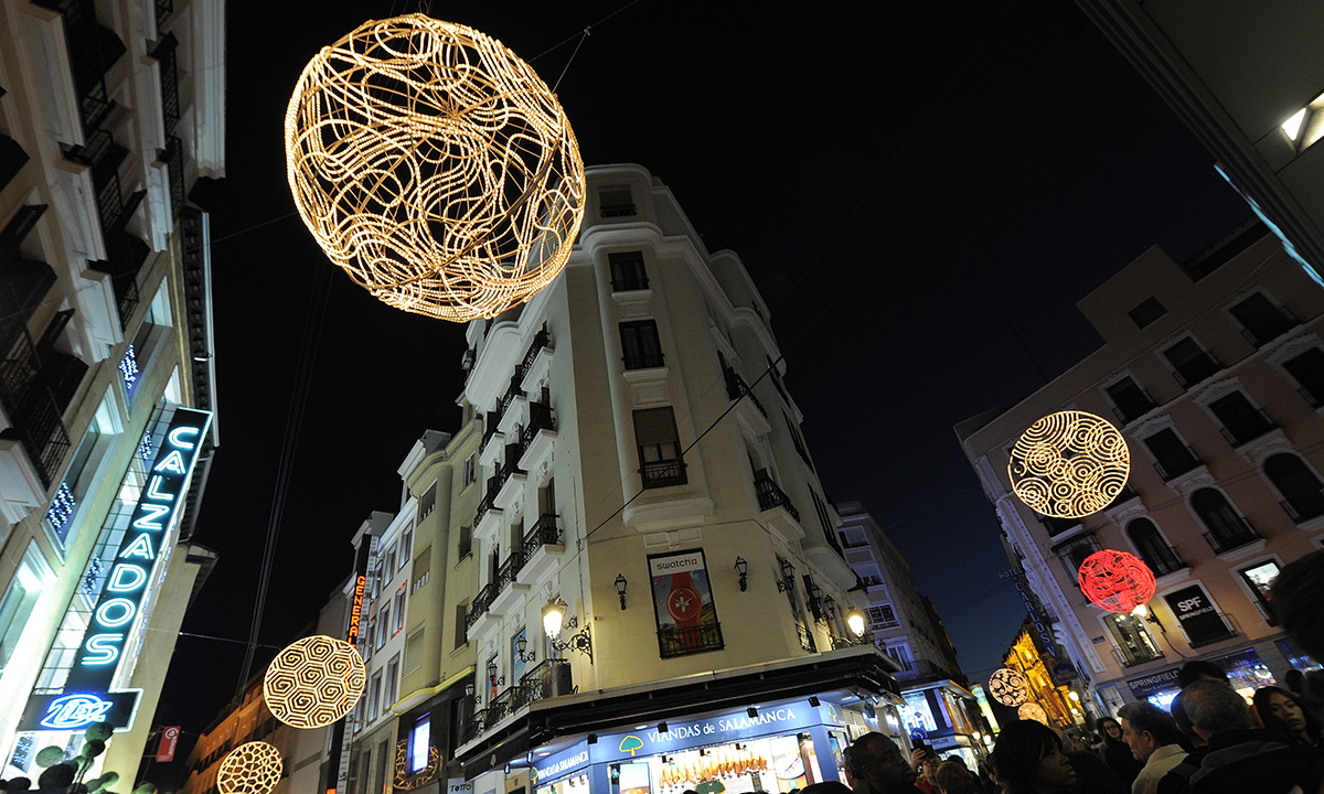 Le luci di Natale a Madrid