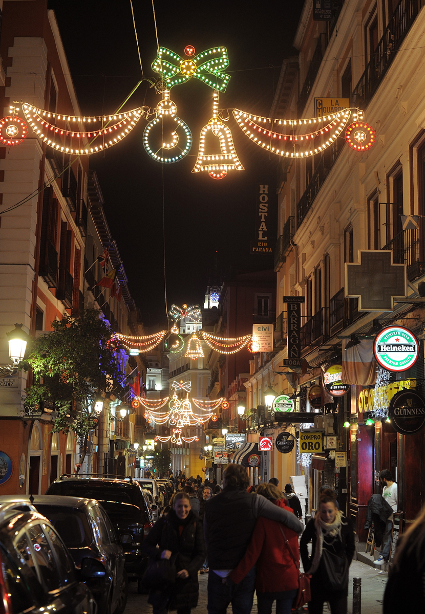 Le luci di Natale a Madrid