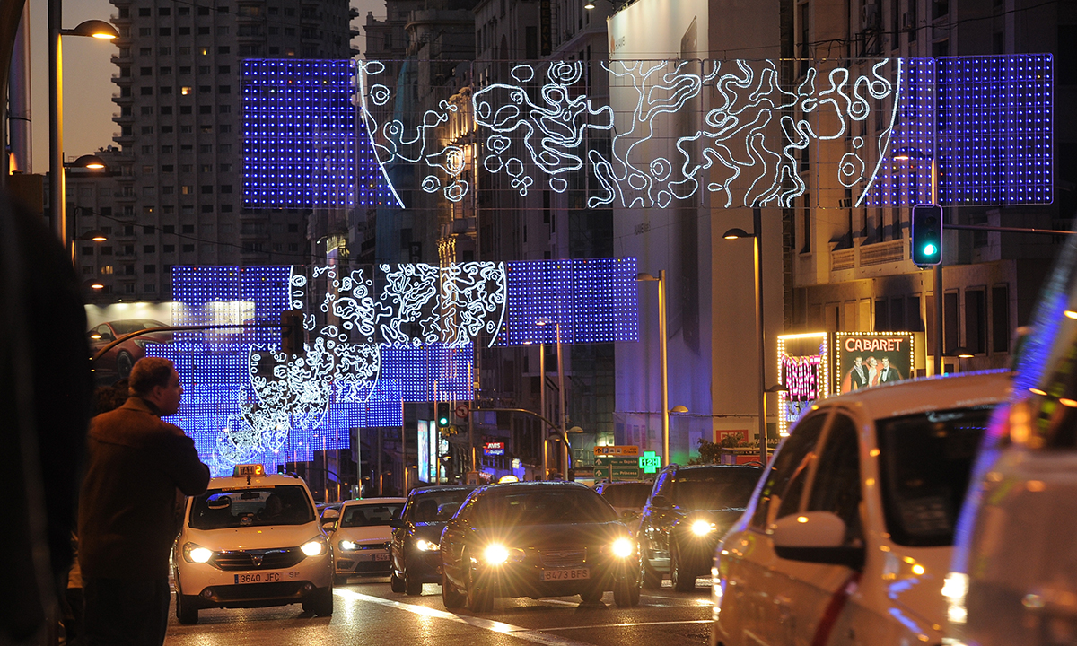 Le luci di Natale a Madrid