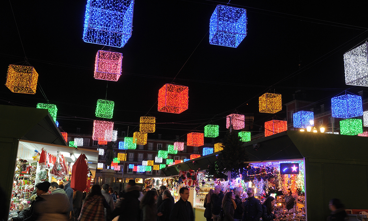 Le luci di Natale a Madrid