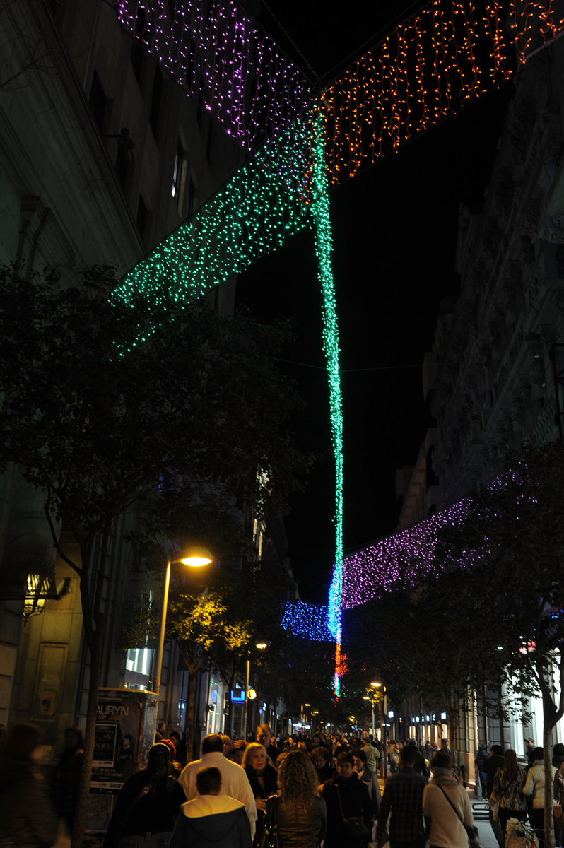 Le luci di Natale a Madrid