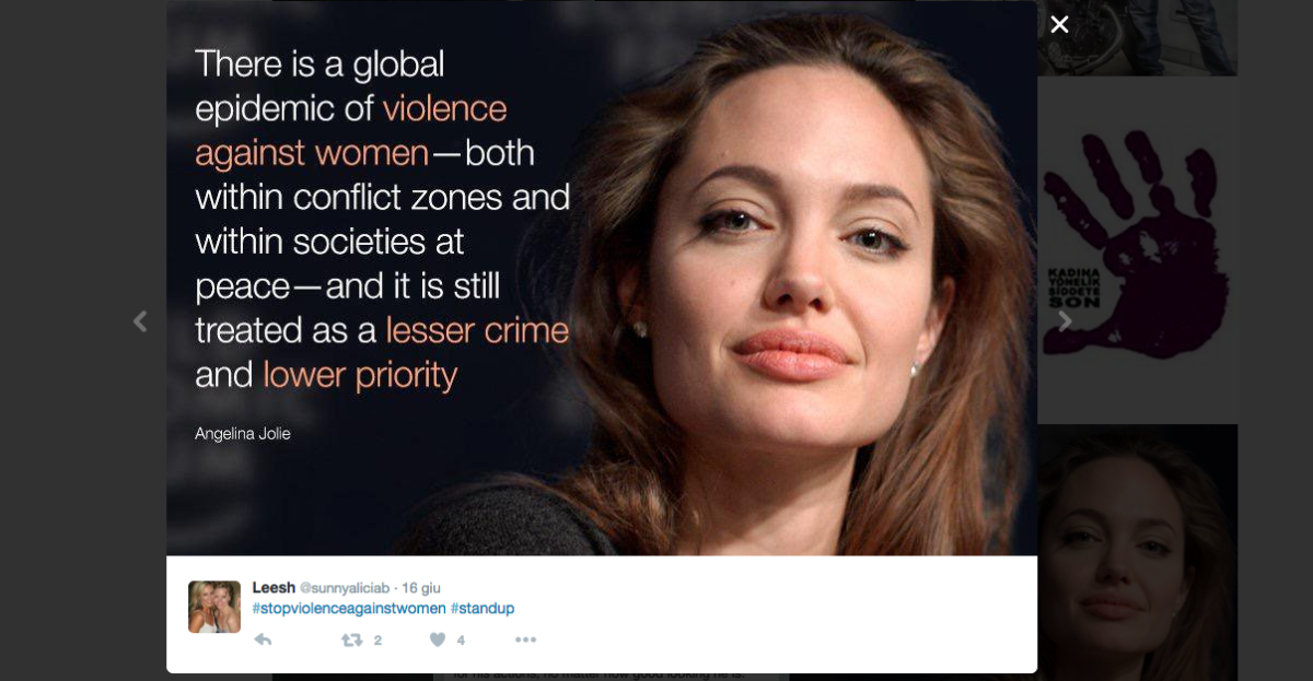 Galleria foto 'Giornata internazionale contro la violenza sulle donne, la solidarietà è vip' - foto 2