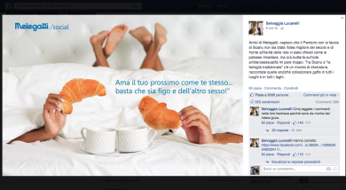 Melegatti e la gaffe della colazione eterosessuale