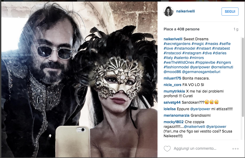 Yari Carrisi e Naike Rivelli: storia d’amore al capolinea Yari Carrisi e Naike Rivelli: storia d’amore al capolinea