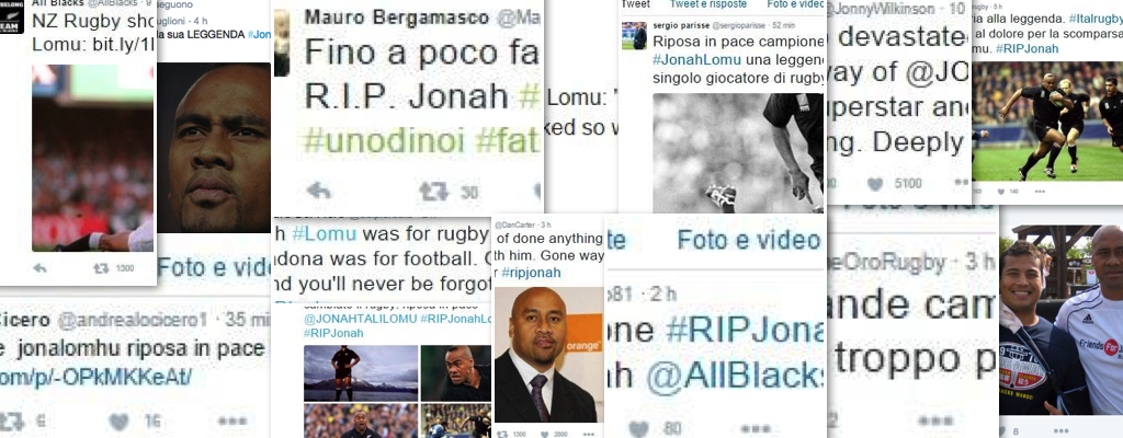 Il mondo del rugby piange Jonah Lomu, il cordoglio dei colleghi Il mondo del rugby piange Jonah Lomu, il cordoglio dei colleghi