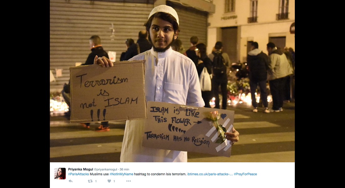 #NotInMyName: via Twitter la condanna dei musulmani alla strage di Parigi #NotInMyName: via Twitter la condanna dei musulmani alla strage di Parigi